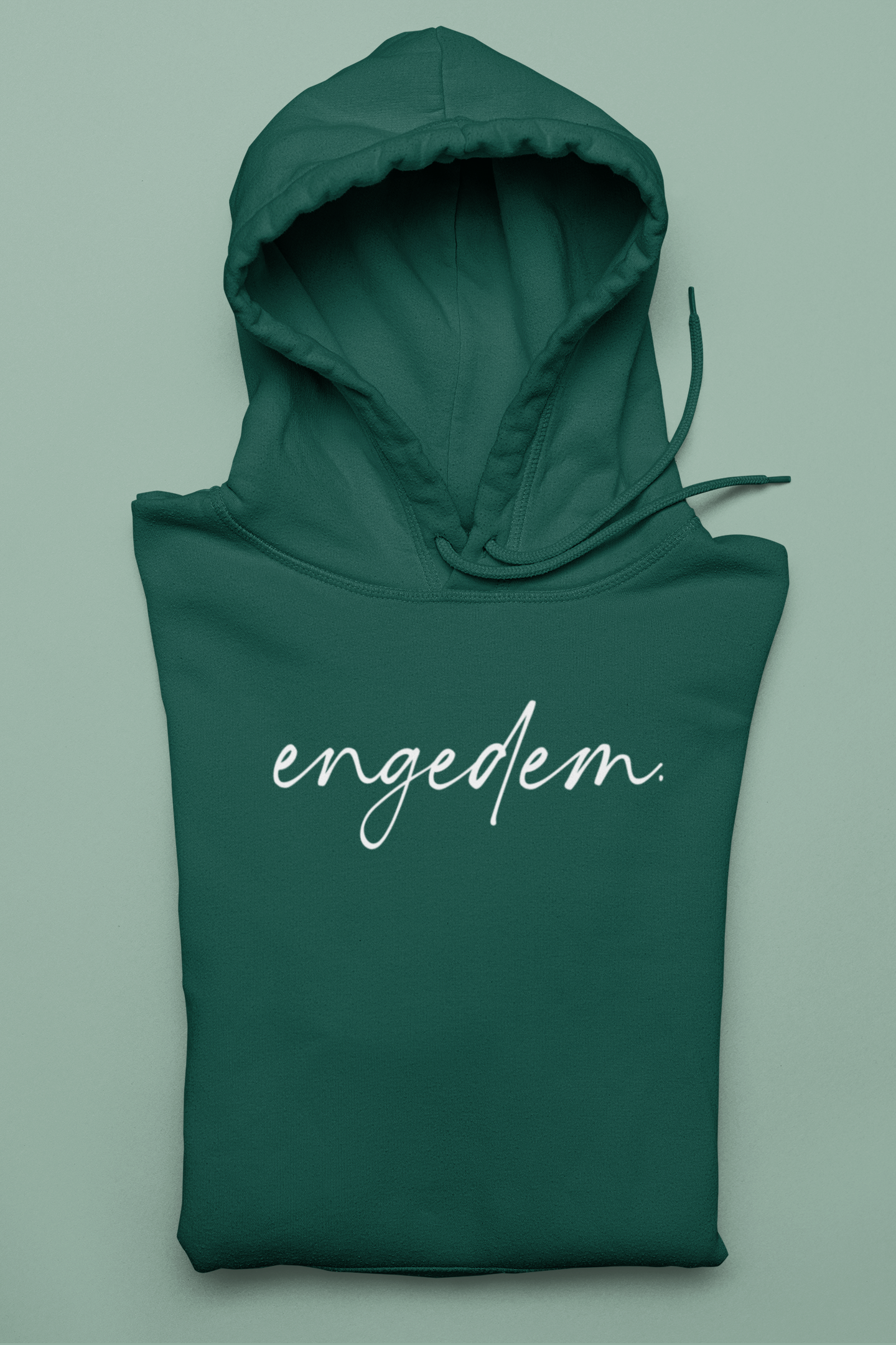 Engedem | Feliratos női kapucnis pulóver