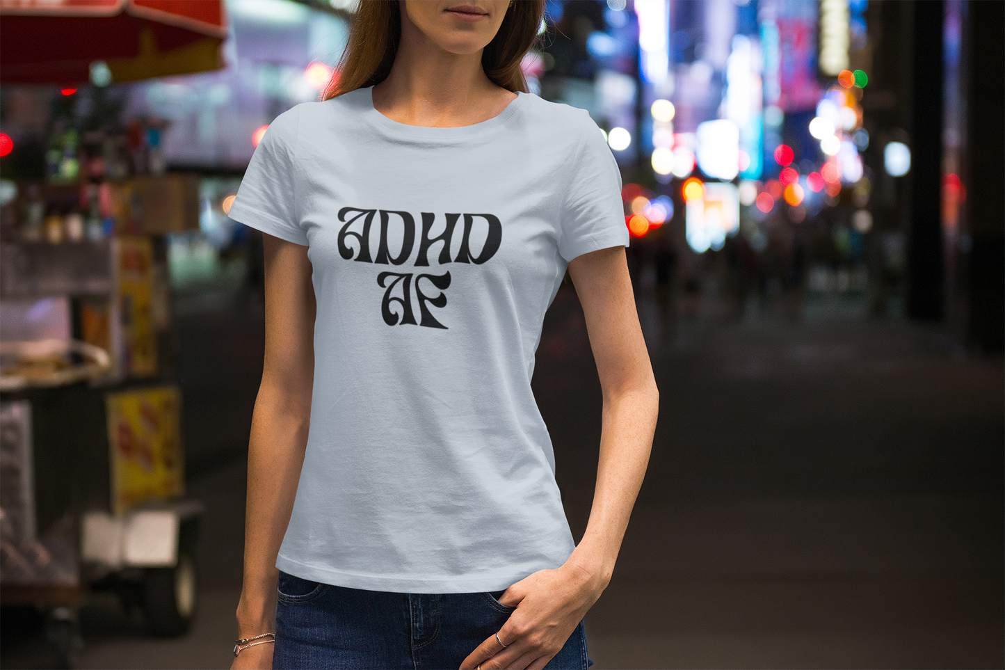 ADHD AF adult t-shirt in the name of ADHD awareness